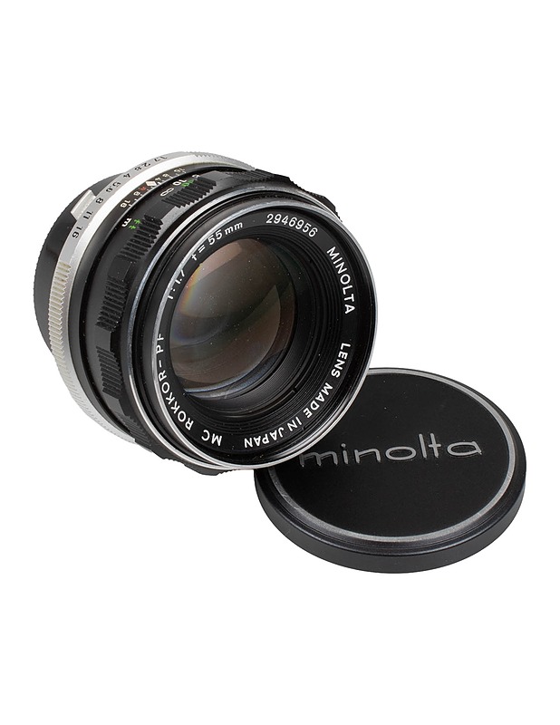 MINOLTA MC ROKKOR-PF 55 mm F1.7 -objektiivi  - Muu elektroniikka - 10105565540 - 0