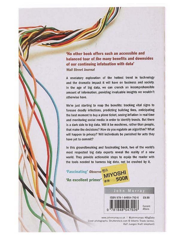 Big data : a revolution that will transform how we live, work, and think - Mayer-Schönberger, Viktor - Romaanit ja novellit - 10105565543 - 1