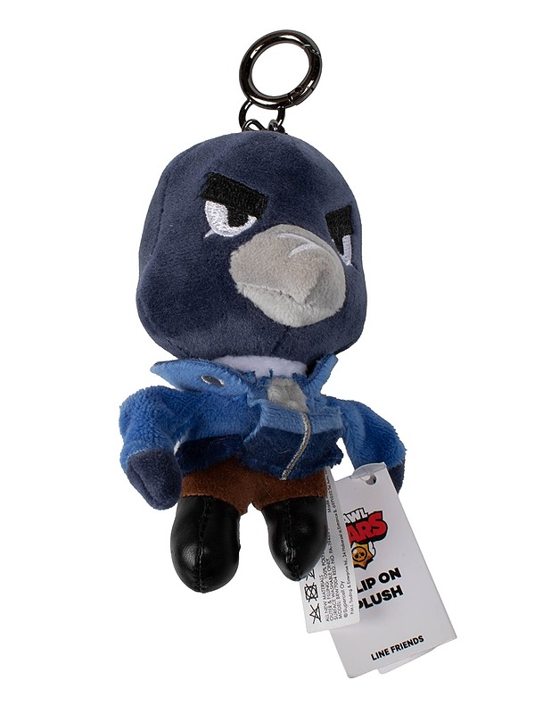 LINE FRIENDS Brawl Stars Crow clip on pehmofiguuri - Lasten lelut - 10105565590 - 0