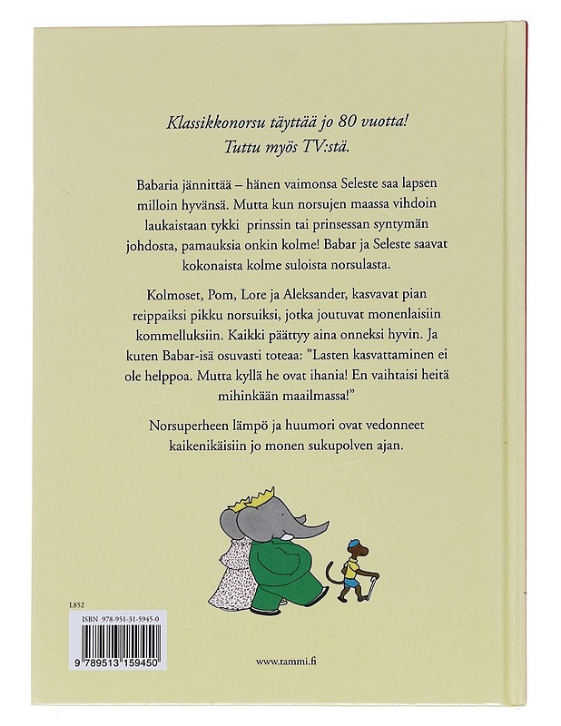 Babarin perhe - Brunhoff, Jean de - Lastenkirjat - 10105565686 - 1