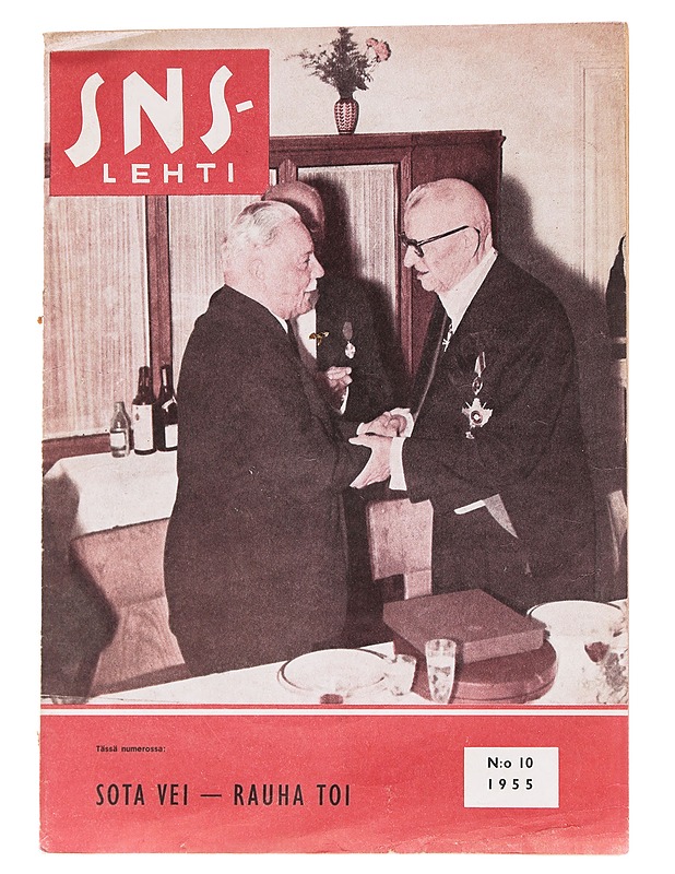 SNS-lehti n:o 10/1955 - Lehdet - 10105565753 - 0