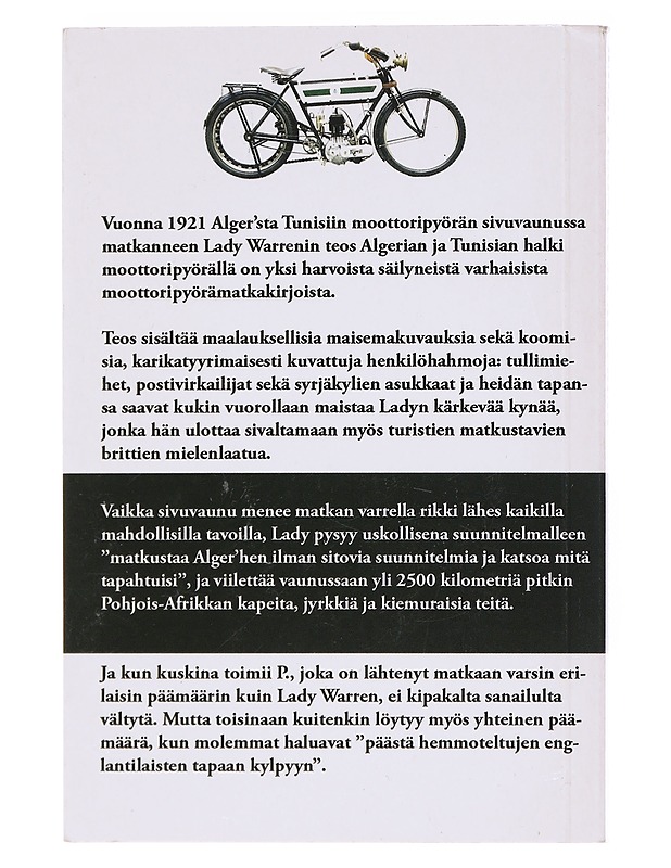 Algerian ja Tunisian halki moottoripyörällä - Warren - Historiakirjat - 10105565859 - 1