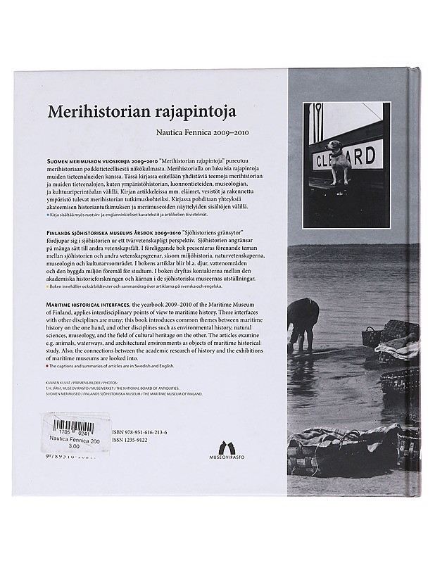 Merihistorian rajapintoja / Nautica Fennica 2009-2010 - Sari Mäenpää - Historiakirjat - 10105565880 - 1