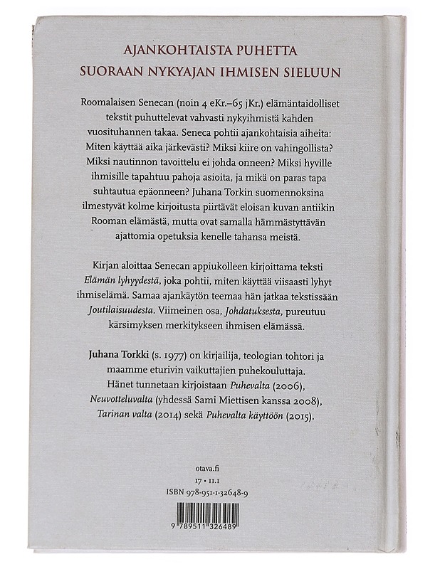 Elämän lyhyydestä - Seneca ; Juhana Torkki - Tietokirjat ja oppaat - 10105566017 - 1