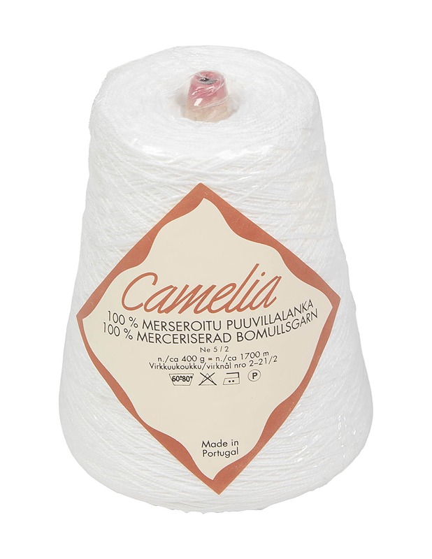 CAMELIA merseroitu puuvillalanka, 400 g - Käsityö - 10105566092 - 0