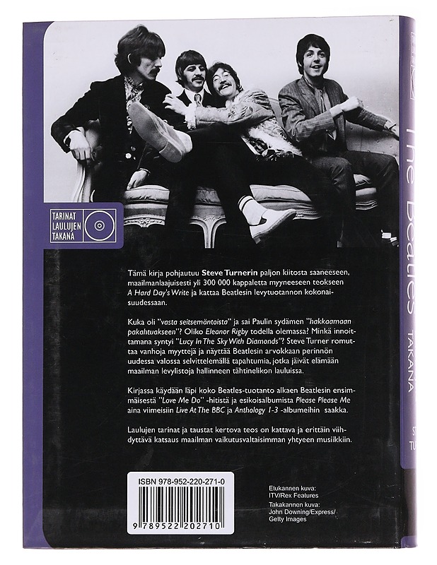 Inside the Beatles : tarinat laulujen takana - Turner, Steve - Elämäkerrat ja muistelmat - 10105566126 - 1
