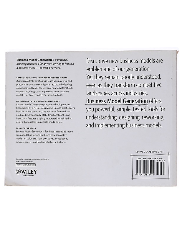 Business model generation - Tietokirjat ja oppaat - 10105566368 - 1