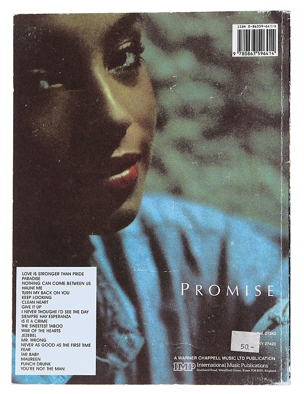 Stronger Than Pride/Promise - Sade - Musiikki- ja elokuvakirjat - 10105566473 - 1
