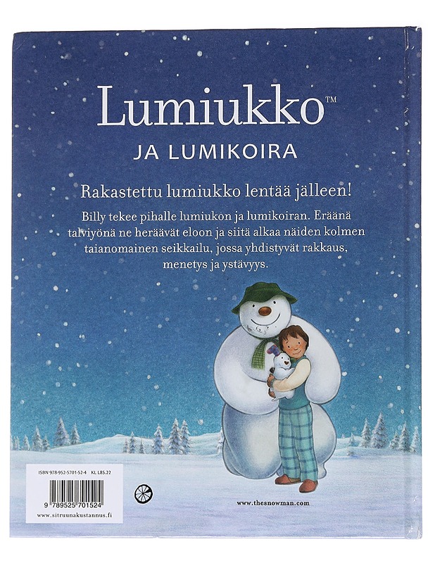 Lumiukko ja lumikoira - Briggs, Raymond - Lastenkirjat - 10105566508 - 1