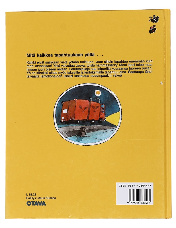 Yökirja, eli Mitä kaikkea tapahtuukaan yöllä - Kunnas, Mauri - Lastenkirjat - 10105566520 - 1