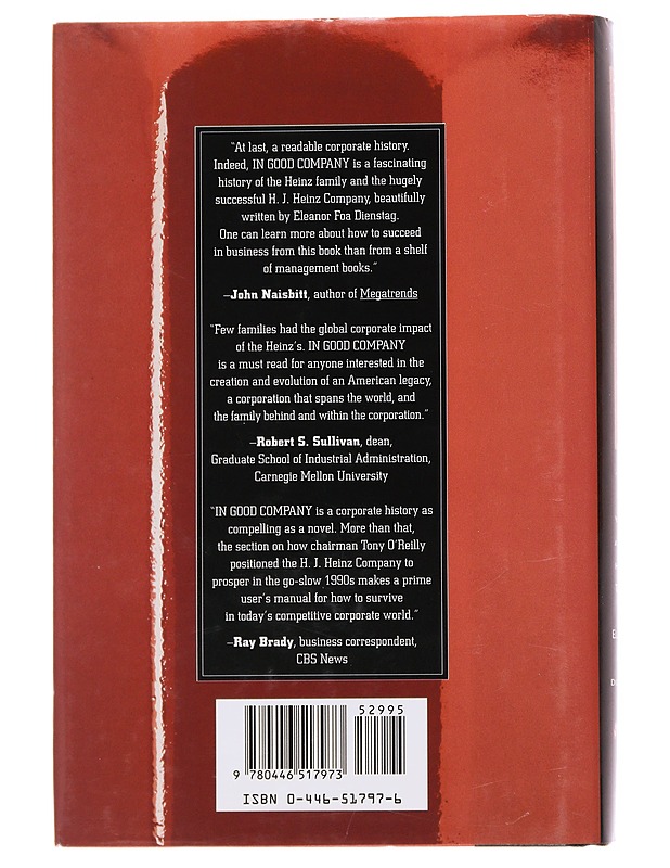 In Good Company / 125 years at the Heinz Table - Eleanor Foa Dienstag - Historiakirjat - 10105566611 - 1