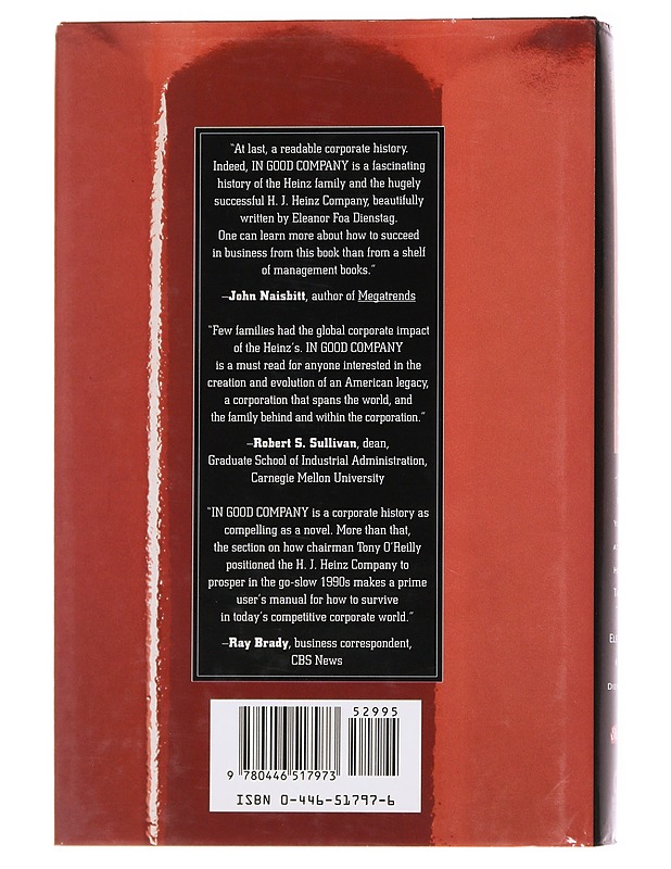 In Good Company / 125 years at the Heinz Table - Eleanor Foa Dienstag - Historiakirjat - 10105566615 - 1