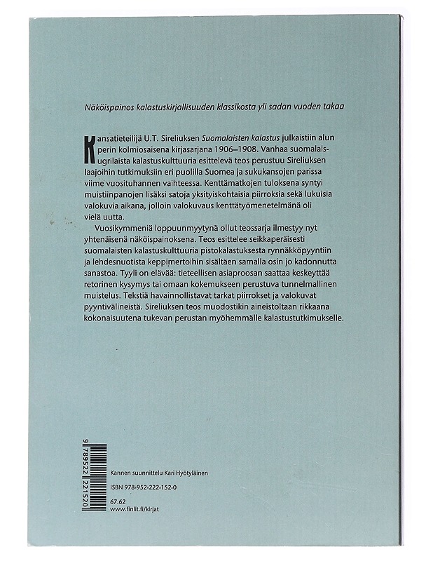 Suomalaisten kalastus, I-III - U. T. Sirelius - Historiakirjat - 10105566619 - 1