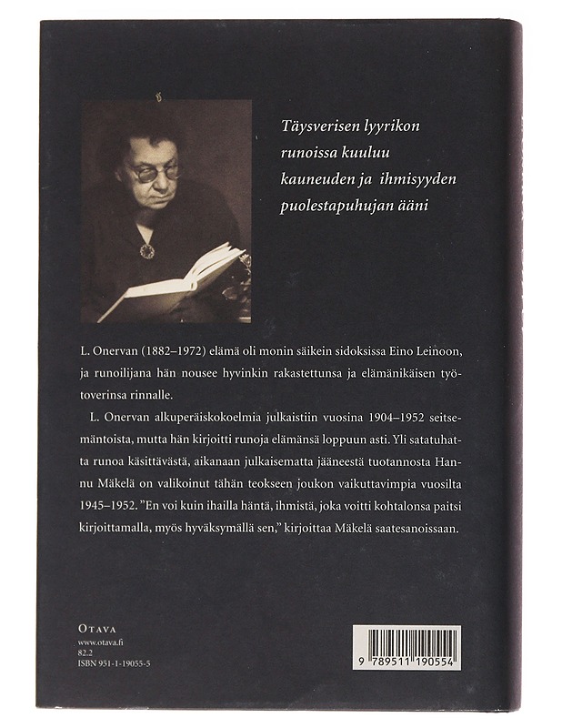 Siivet / runoja vuosilta 1945-1952 - Onerva, L. - Romaanit ja novellit - 10105566625 - 1