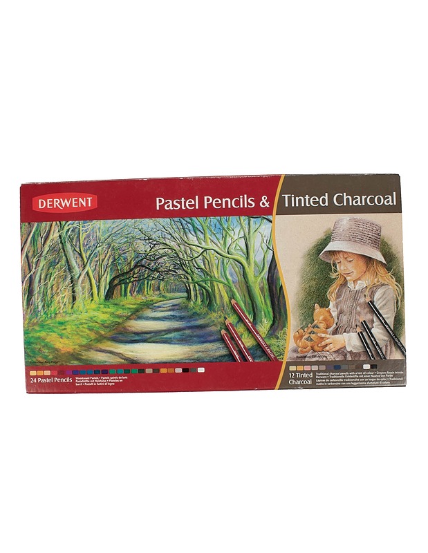 DERWENT Pastel Pencils & Tinted Charcoal kynäsetti - Askartelu - 10105566854 - 0