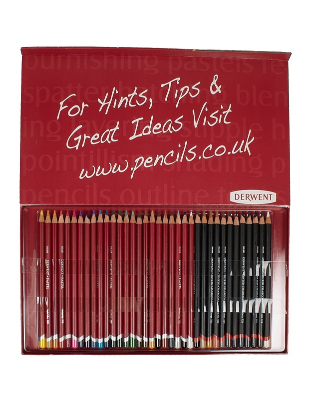 DERWENT Pastel Pencils & Tinted Charcoal kynäsetti - Askartelu - 10105566854 - 1