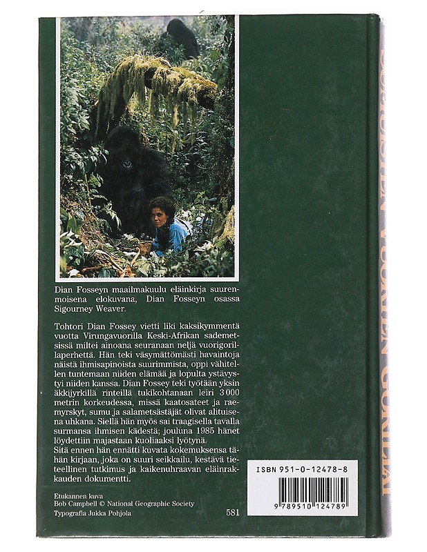 Sumuisten vuorten gorillat - Fossey, Dian - Tietokirjat ja oppaat - 10105566880 - 1