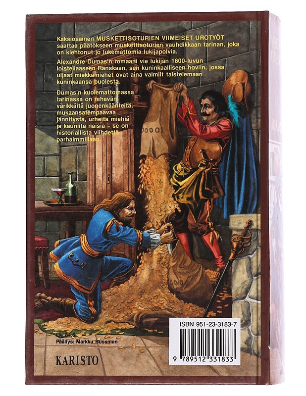 Muskettisoturien viimeiset urotyöt / historiallinen romaani Ludvig XIV:n hovista 1 Bragelonnen varakreivi - Dumas, Alexandre - Romaanit ja novellit - 10105566908 - 1