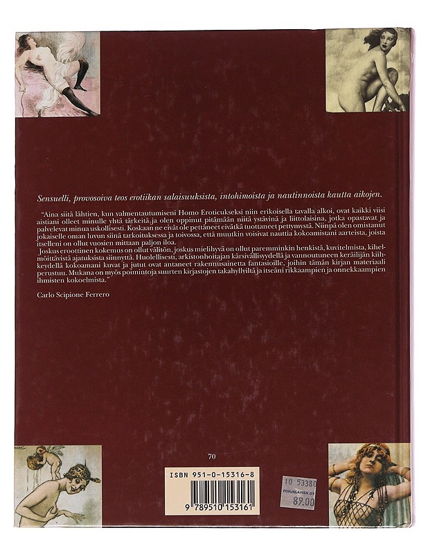 Eros - rakkauden kuvat - Ferrero, Carlo Scipione - Taide- ja kulttuurikirjat - 10105566949 - 1