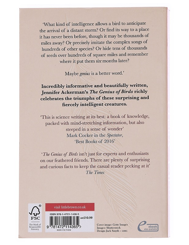 The genius of birds - Ackerman, Jennifer - Tietokirjat ja oppaat - 10105566954 - 1
