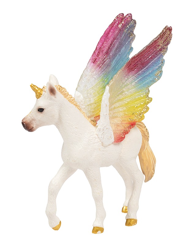 SCHLEICH sateenkaariyksisarvisen varsa / Sateenkaari-pegasoksen varsa -figuuri, nro 70577 - Lasten pelit ja lelut - 10105566971 - 1