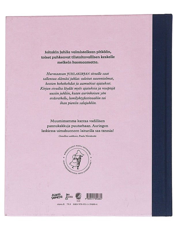 Juhlakirja : perustuu Tove Janssonin luomaan maailmaan - Nivukoski, Paula - Tietokirjat ja oppaat - 10105567036 - 1