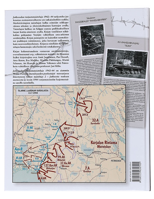 Jatkosodan torjuntataisteluja 1942-44 - Raunio, Ari - Historiakirjat - 10105567045 - 1