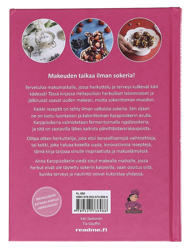 Sokeriton herkkukirja - Kati  Jaakonen - Ruokakirjat - 10105567056 - 1