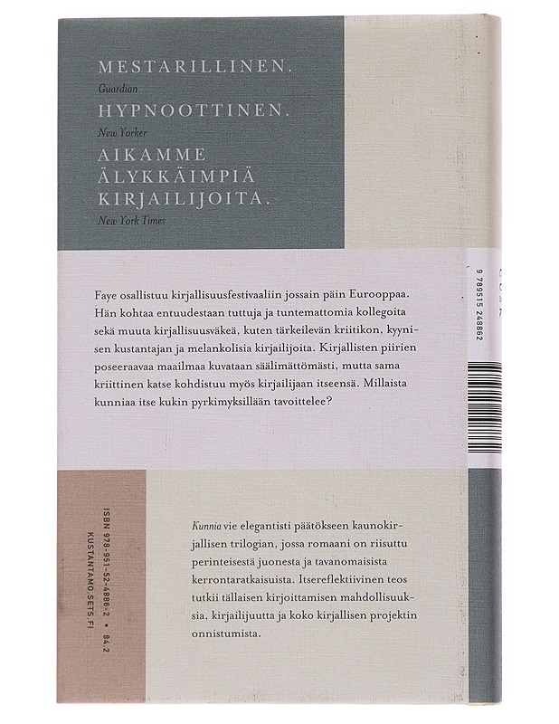 Kunnia - Cusk, Rachel - Romaanit ja novellit - 10105567113 - 1