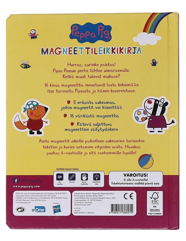 Pipsa Possu magneettileikkikirja - Karhu, Satu, (kääntäjä) - Lastenkirjat - 10105567154 - 1