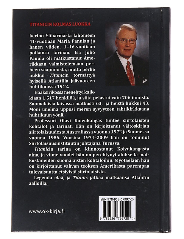 Titanicin kolmas luokka - Olavi Koivukangas - Romaanit ja novellit - 10105567159 - 1