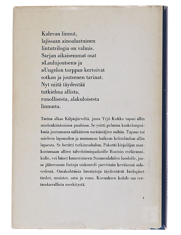 Alli: jäänreunan lintu - Kokko, Yrjö - Romaanit ja novellit - 10105567181 - 1