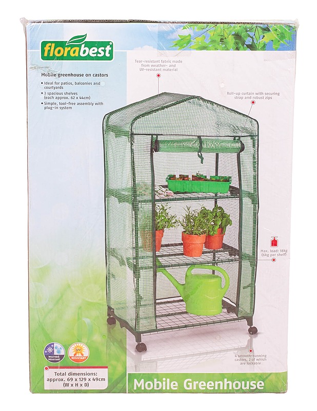 FLORABEST Mobile Greenhouse siirrettävä kasvihuone - Muut urheiluvälineet ja vapaa-aika - 10105567200 - 0