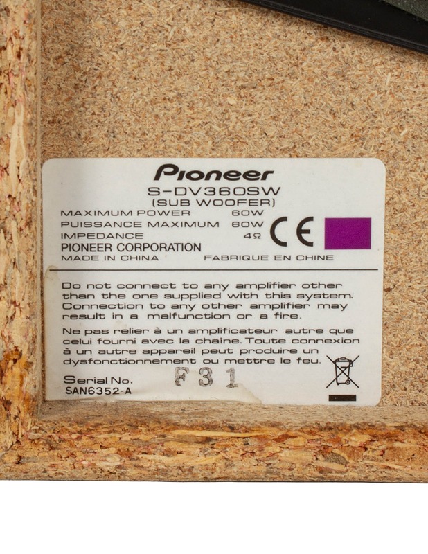 PIONEER S-DV360SW -subwoofer-kaiutin - Audio - 10105567433 - 3