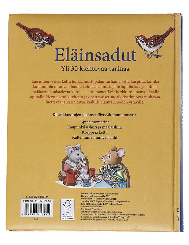 Eläinsadut: Yli 30 kiwhtovaa tarinaa - Anne Suess - Lastenkirjat - 10105567538 - 1