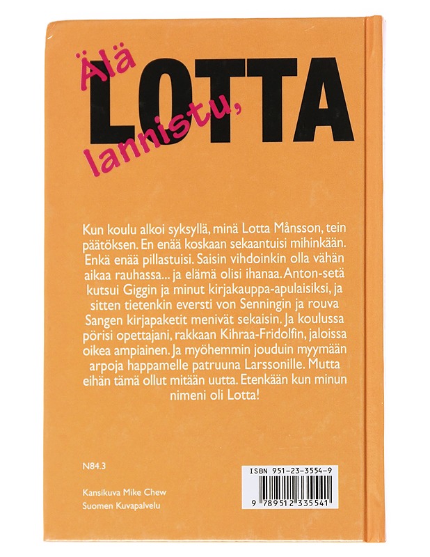 Älä lannistu Lotta - Merri Vik - Nuorten kirjat - 10105567547 - 1
