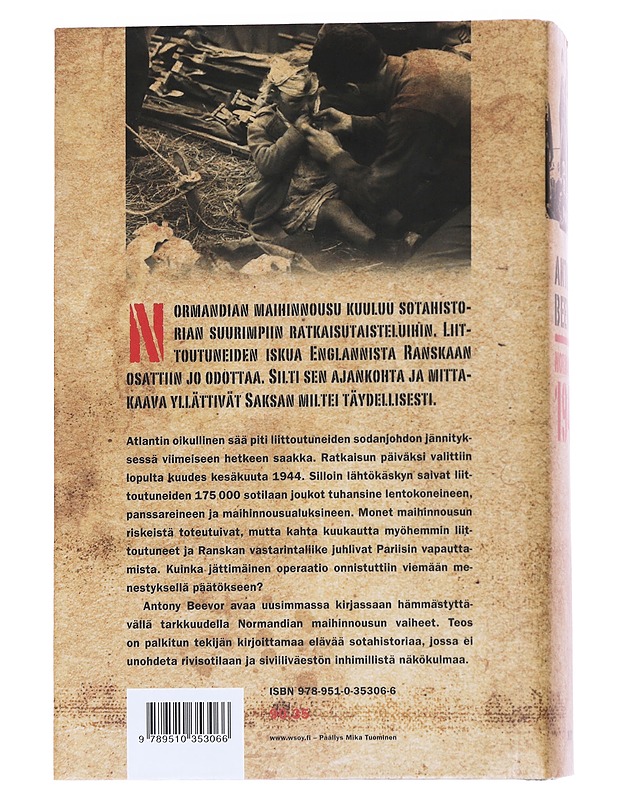 Normandia 1944 / maihinnoususta Pariisin vapauttamiseen - Beevor, Antony - Historiakirjat - 10105567707 - 1