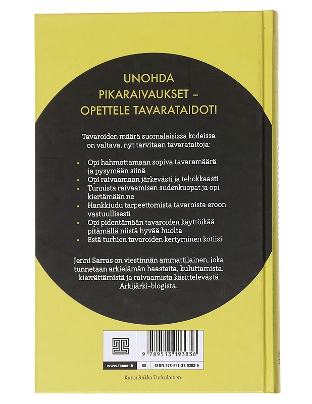 Tavarataidot : arkijärjellä koti kuntoon - Jenni Sarras - Tietokirjat ja oppaat - 10105567736 - 1