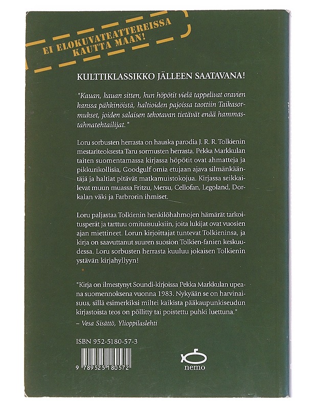 Loru sorbusten herrasta - Beard, Henry N. - Fantasia- ja scifi - 10105567780 - 1