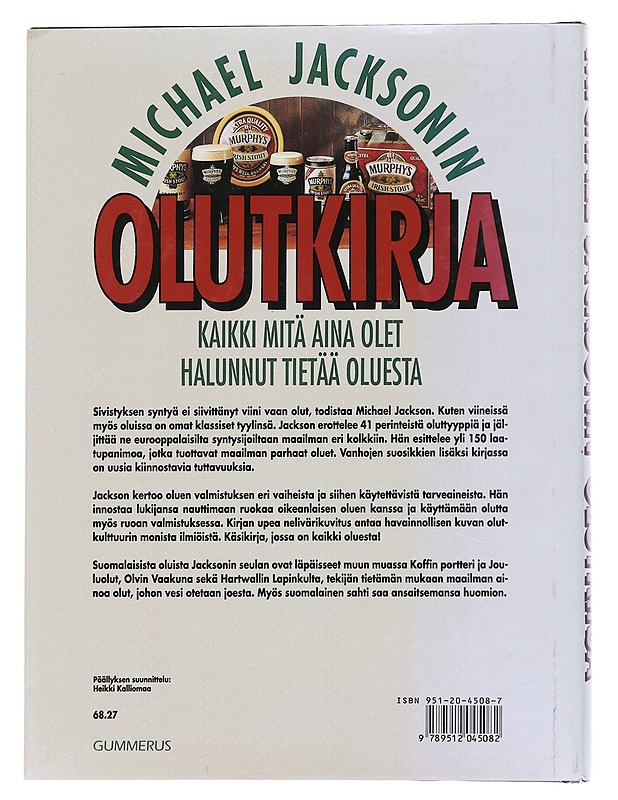 Michael Jacksonin olutkirja: Jokaisen oluenystävän käsikirja - Jackson, Michael - Historiakirjat - 10105567851 - 1
