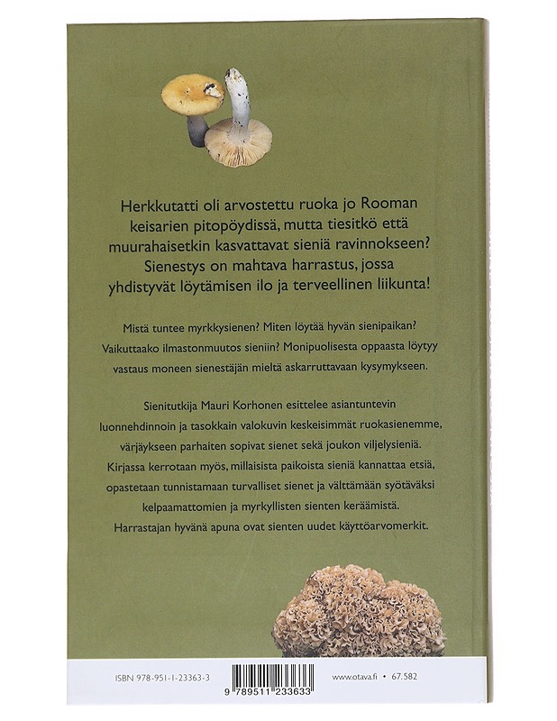 Sienet Suomen luonnossa - Mauri Korhonen - Harrastekirjat - 10105567908 - 1