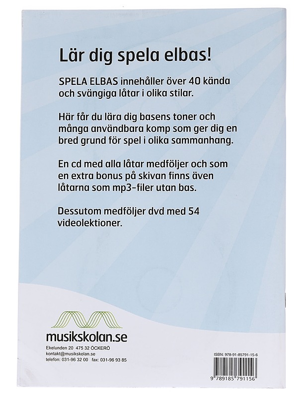 Spela elbas - Utbult, Jan - Musiikki- ja elokuvakirjat - 10105568058 - 1
