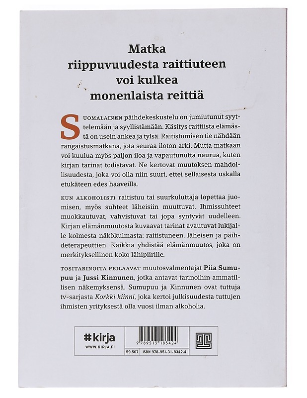 Vapaa valitsemaan : tositarinoita raitistumisesta - Sumupuu, Piia - Tietokirjat ja oppaat - 10105568143 - 1