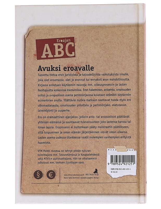 Eroajan ABC - Pentti Avomaa - Tietokirjat ja oppaat - 10105568146 - 1