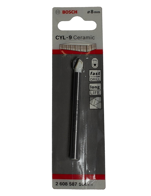 BOSCH CYL-9 Ceramic 8 mm poranterä - Rakennustarvikkeet - 10105568152 - 0