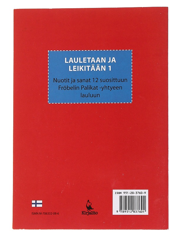 Lauletaan ja leikitään 1 - Lillrank, Mats - Musiikki- ja elokuvakirjat - 10105568167 - 1