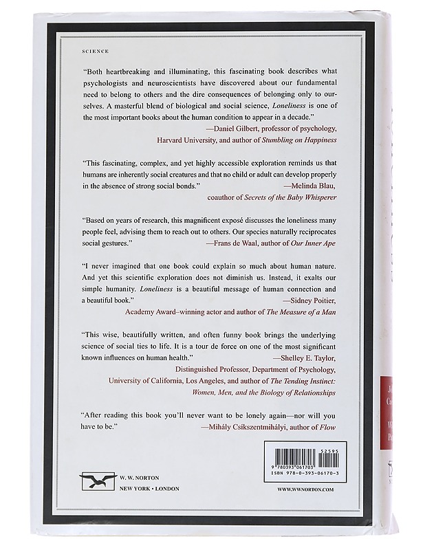 Loneliness : human nature and the need for social connection - Cacioppo, John T. - Tietokirjat ja oppaat - 10105568189 - 1
