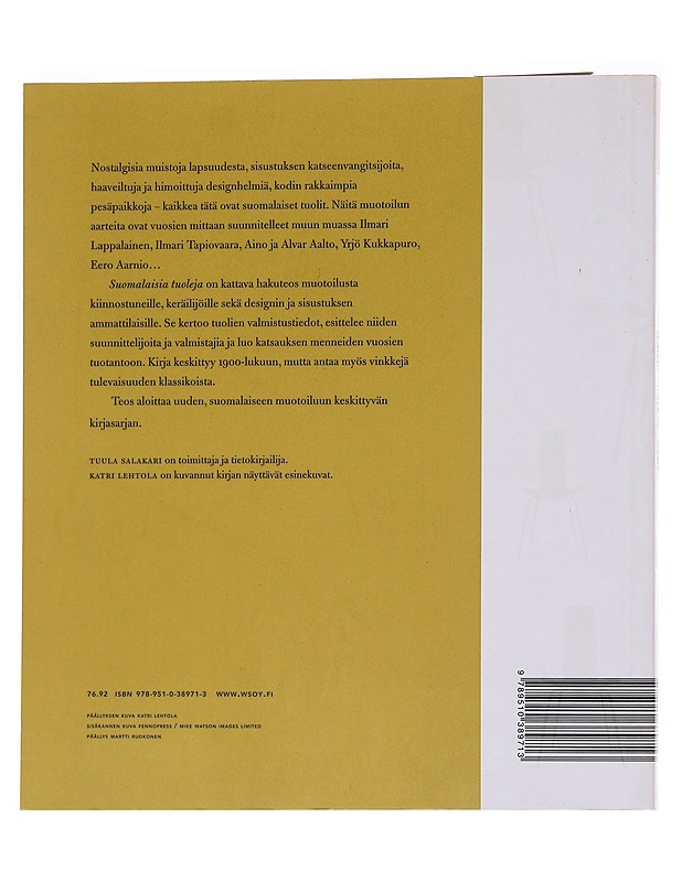 Suomalaisia tuoleja - Salakari, Tuula - Tietokirjat - 10105568198 - 1