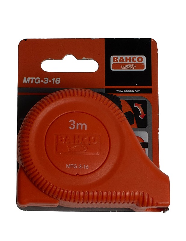 BAHCO MTG-3-16 rullamitta, 3m - Rakennustarvikkeet - 10105568203 - 0