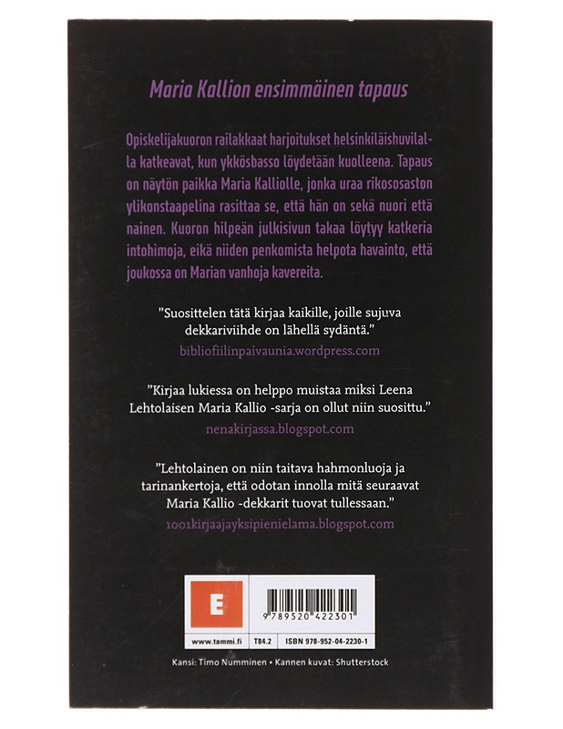 Ensimmäinen murhani - Leena Lehtolainen - Romaanit ja novellit - 10105568229 - 1